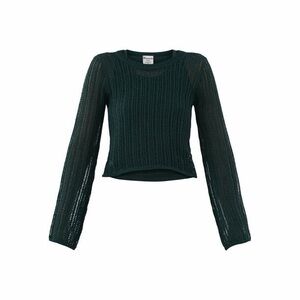 No Boundaries Forest Green Knit Top